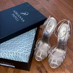 Adrianna papell open toe strapped heels